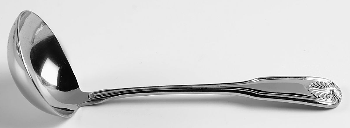 UNF208 (Stainless) Solid Gravy Ladle by Unknown Mfg Silver-1