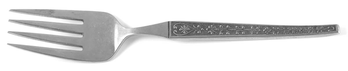 UNF214 (Stainless) Medium Solid Cold Meat Serving Fork by Unknown Mfg Silver-1