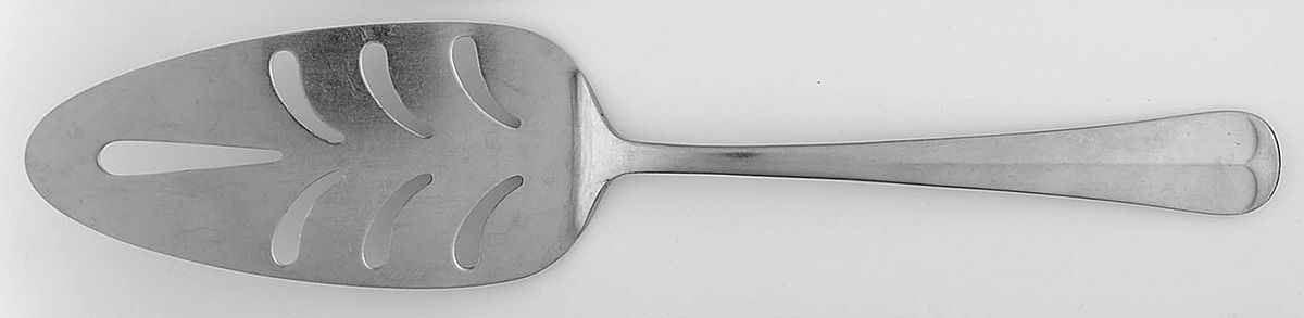 UNF22 (Stainless) Pierced All Stainless Pie Server by Unknown Mfg Silver-1