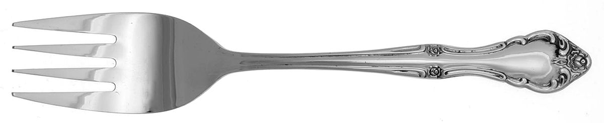 UNF233 (Stainless) Medium Solid Cold Meat Serving Fork by Unknown Mfg Silver-1