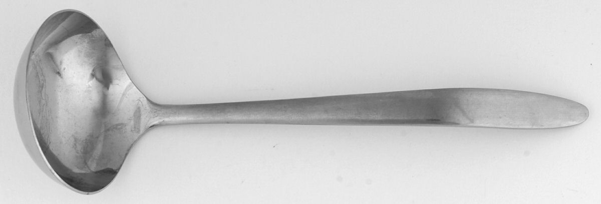 UNF290 (Stainless) Solid Piece Cream Ladle by Unknown Mfg Silver-1