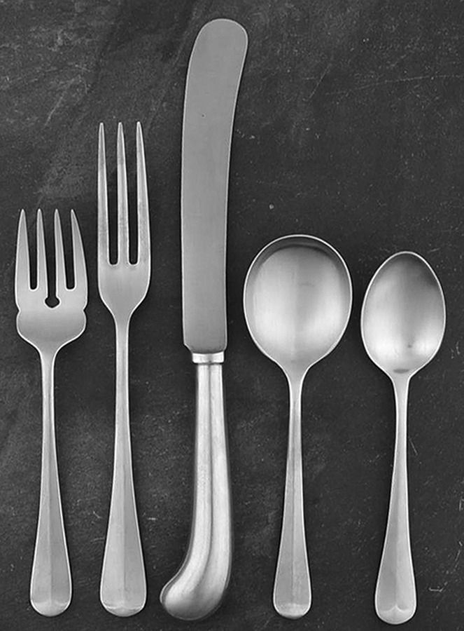 UNF318  (STAINLESS) 40 Piece Estate Set by Unknown Mfg Silver-1