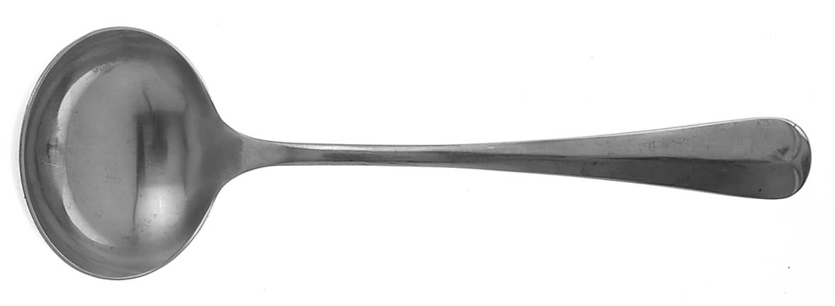UNF318  (STAINLESS) Solid Gravy Ladle by Unknown Mfg Silver-1