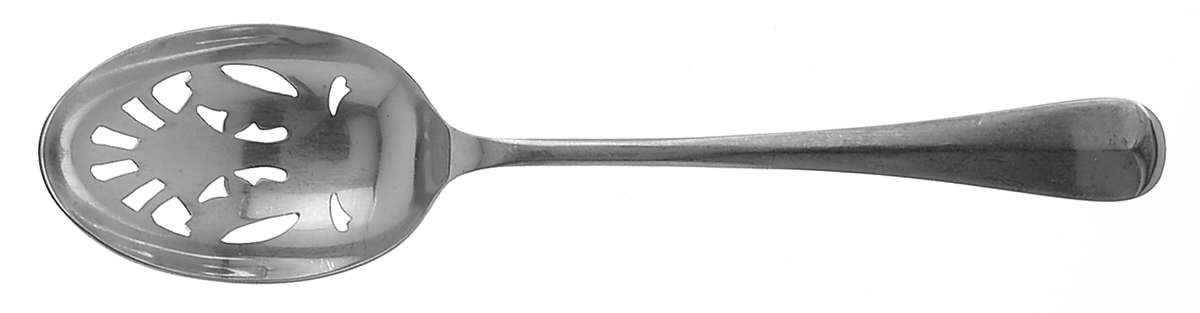 UNF318  (STAINLESS) Pierced Tablespoon (Serving Spoon) by Unknown Mfg Silver-1
