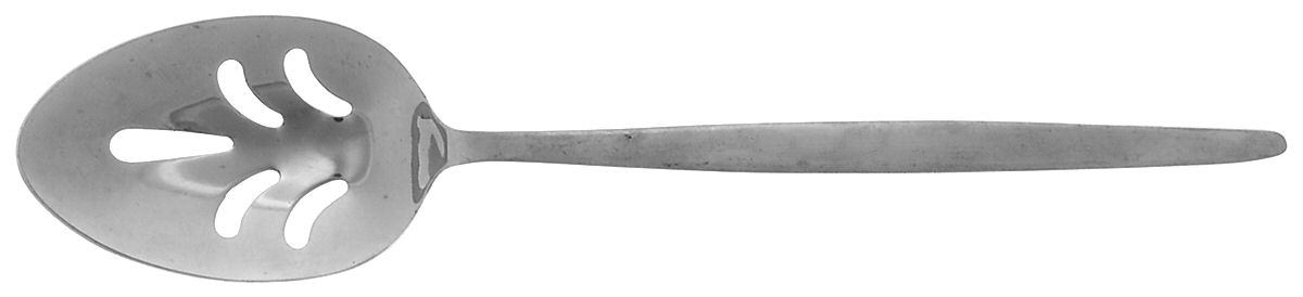 UNF32 (Stainless) Pierced Tablespoon (Serving Spoon) by Unknown Mfg Silver-1