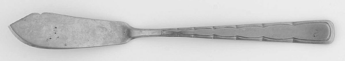UNF348 (Stainless) Flat Handle Master Butter Knife by Unknown Mfg Silver-1