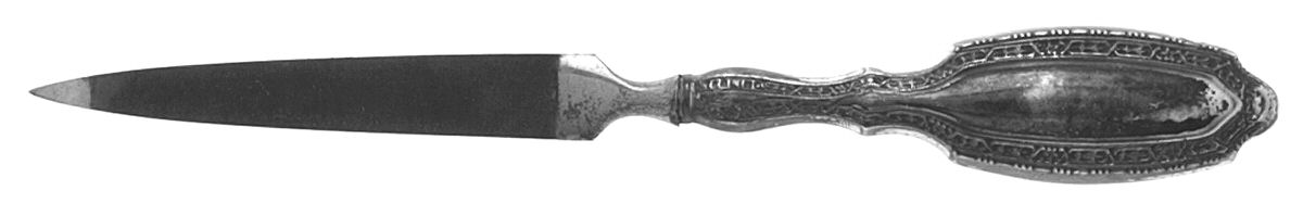 UNF374 (Sterling) Letter Opener with Stainless Blade by Unknown Mfg Silver-1