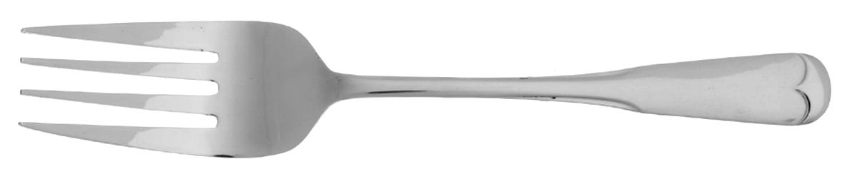 UNF38 (Stainless) Medium Solid Cold Meat Serving Fork by Unknown Mfg Silver-1