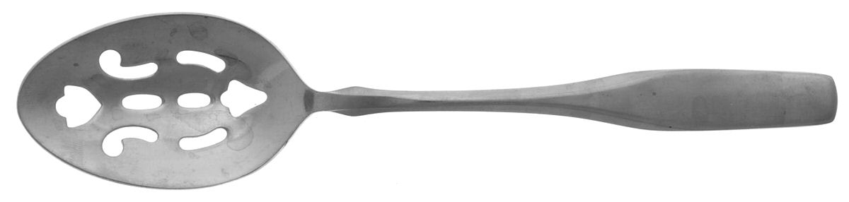 UNF40 (Stainless) Pierced Tablespoon (Serving Spoon) by Unknown Mfg Silver-1