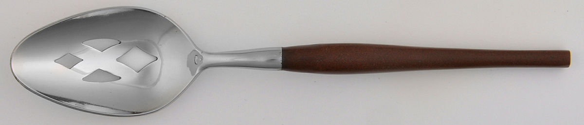 UNF41 (Stainless) Pierced Tablespoon (Serving Spoon) by Unknown Mfg Silver-1