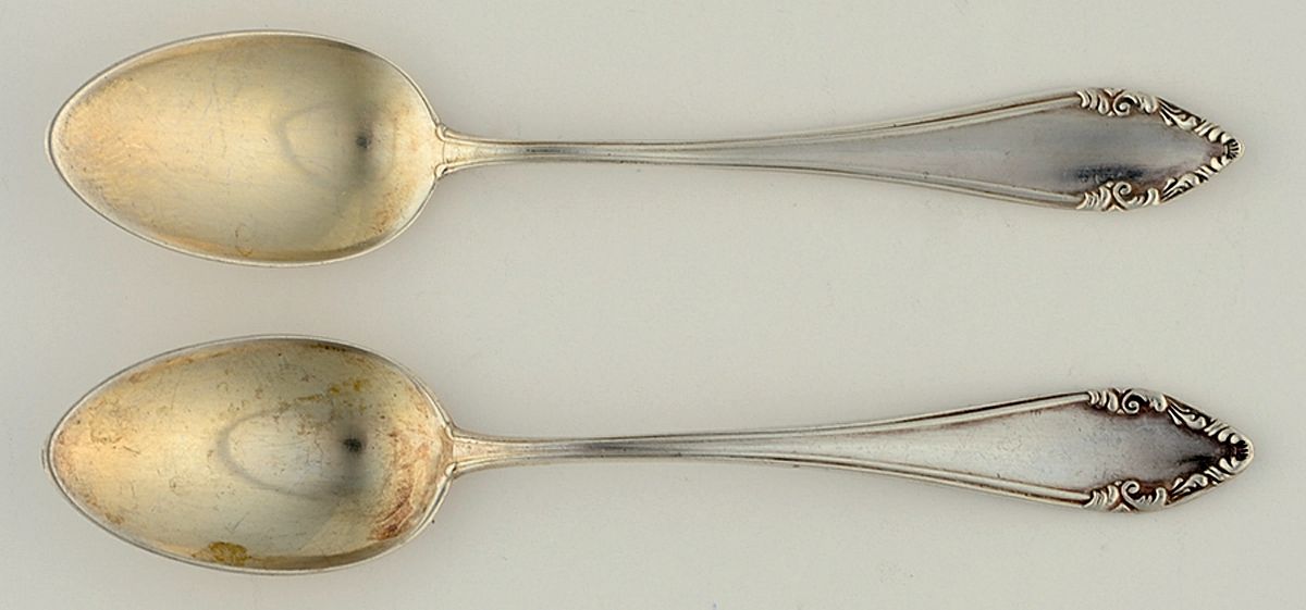 800-5 (Sterling) Demitasse Spoon - Set of 2 by Unknown Mfg Silver-1