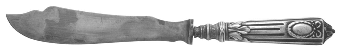 UNF434 (Sterling) Hollow Handle Master Butter Knife by Unknown Mfg Silver-1