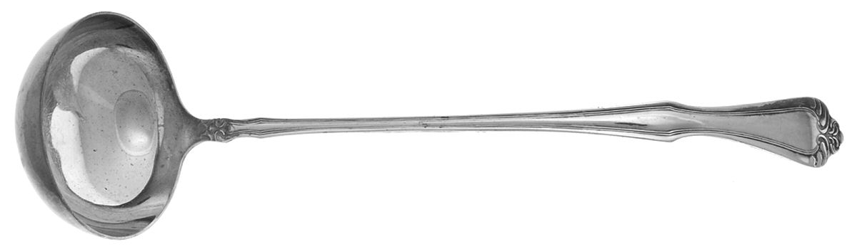 UNF443 (Nickel) Solid Soup Ladle by Unknown Mfg Silver-1