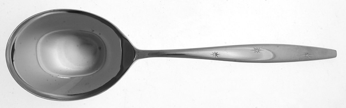Atomic Starburst (Stainless) Solid Smooth Casserole Spoon by Eldan-1