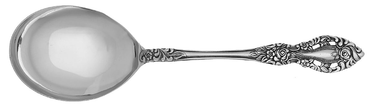 UNF73 (Stainless) Solid Smooth Casserole Spoon by Unknown Mfg Silver-1