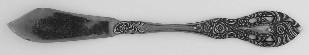 UNF73 (Stainless) Flat Handle Master Butter Knife by Unknown Mfg Silver-1
