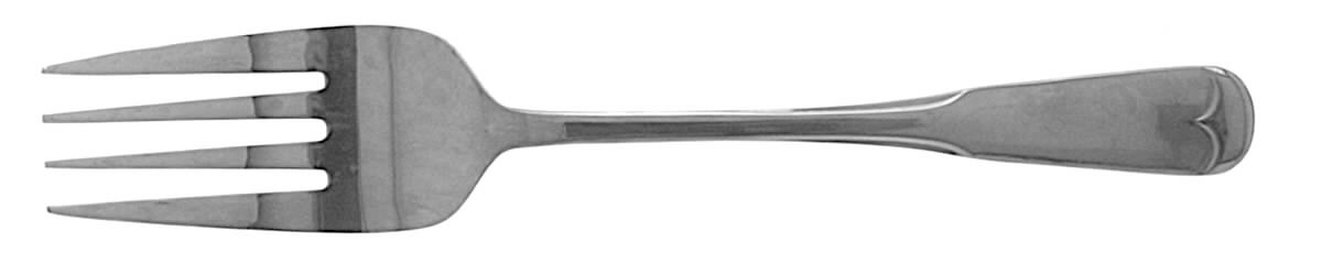 UNF82 (Stainless) Medium Solid Cold Meat Serving Fork by Unknown Mfg Silver-1