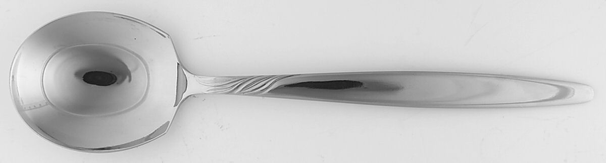 UNF83 (Stainless) Solid Smooth Casserole Spoon by Unknown Mfg Silver-1