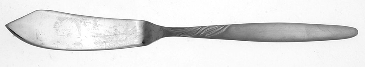 UNF83 (Stainless) Flat Handle Master Butter Knife by Unknown Mfg Silver-1