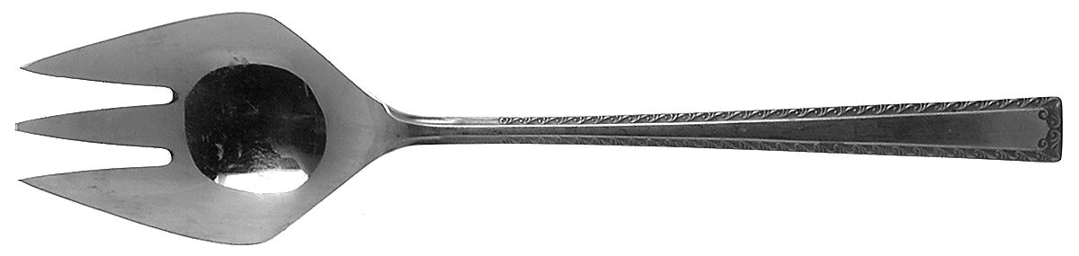 Watertown (Stainless) Medium Solid Cold Meat Serving Fork by Unknown Mfg Silver-1