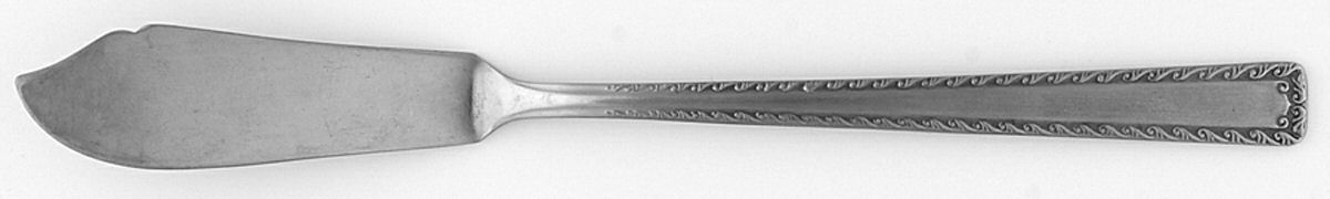 Watertown (Stainless) Flat Handle Master Butter Knife by Unknown Mfg Silver-1