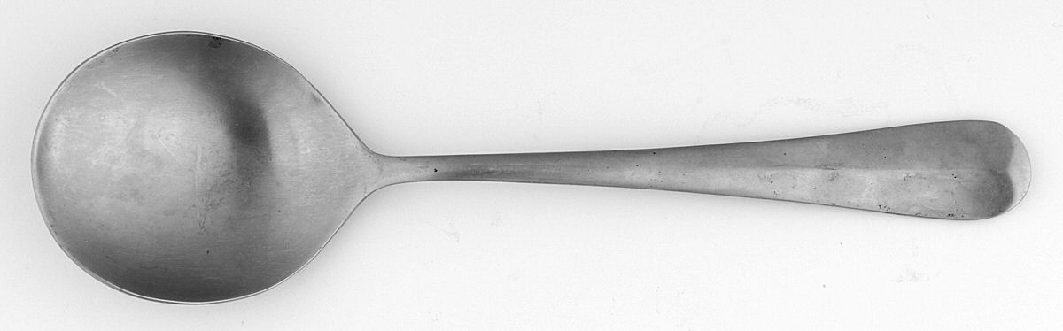 Williamsburg (Stainless) Round Bowl Soup Spoon (Cream Soup) by Unknown Mfg Silver-1