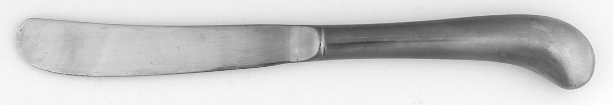 Williamsburg (Stainless) Old French Hollow Pistol Knife by Unknown Mfg Silver-1