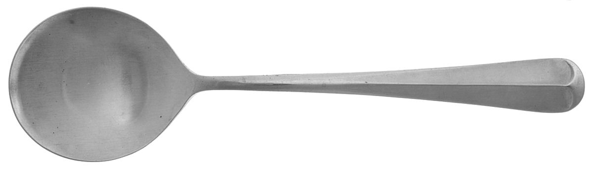 Williamsburg (Stainless) Round Bowl Soup Spoon (Gumbo) by Unknown Mfg Silver-1