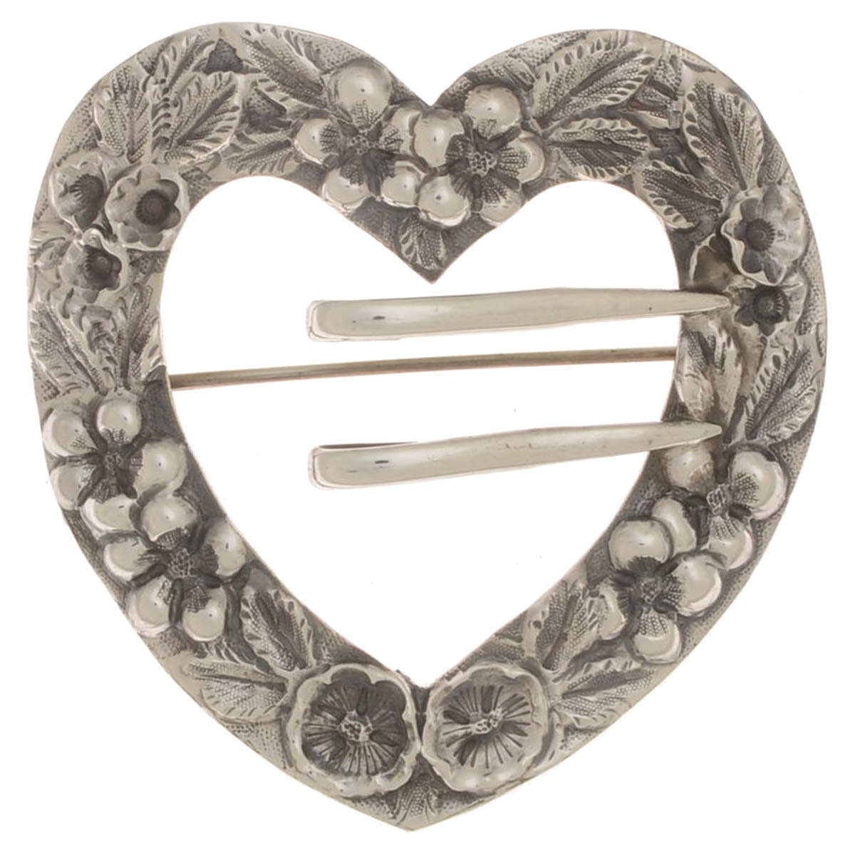 Sterling Hollowware Belt Buckle/Pin by Unknown Manufacturer-1