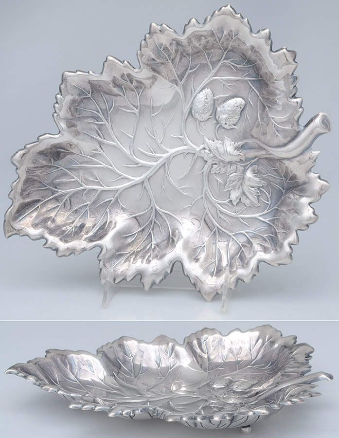 Sterling Hollowware 10" Leaf Dish by Unknown Manufacturer-1