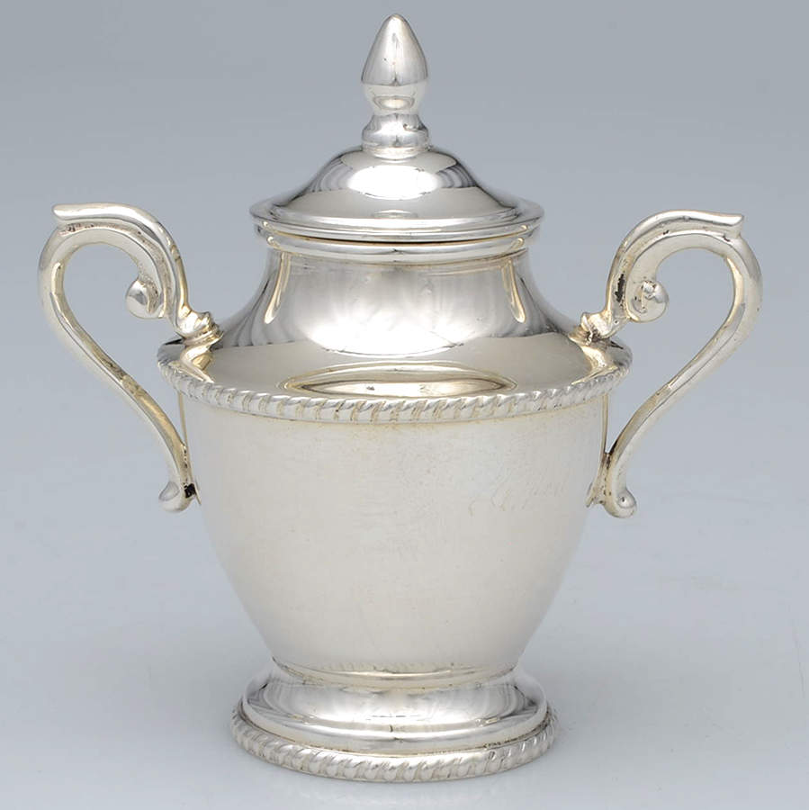 Sterling Hollowware Mini Sugar Bowl & Lid by Unknown Manufacturer-1