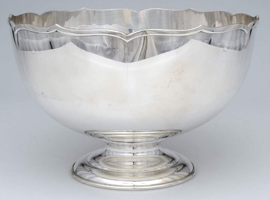 Sterling Hollowware Punch Bowl by Unknown Manufacturer-1