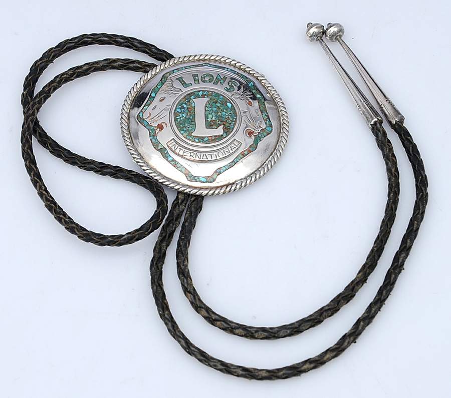 Silverplate Hollowware Bolo Tie by Unknown Manufacturer-1
