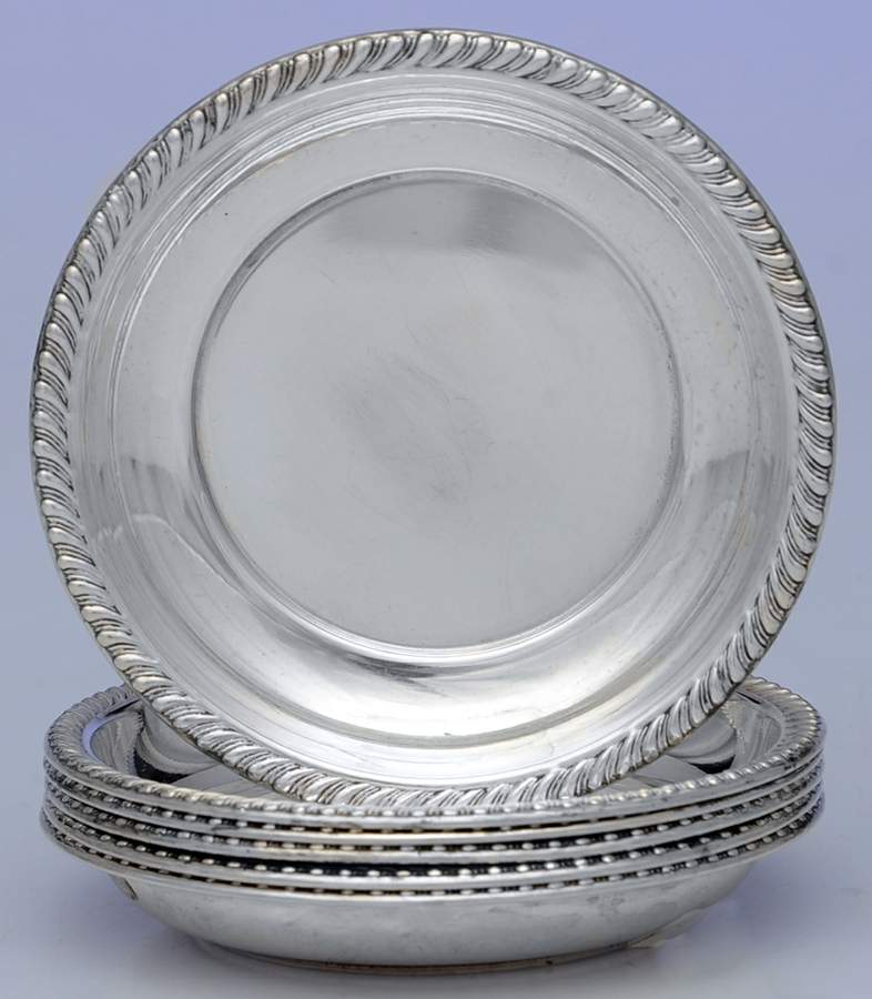 Sterling Hollowware Coaster - Set of 6 by Unknown Manufacturer-1