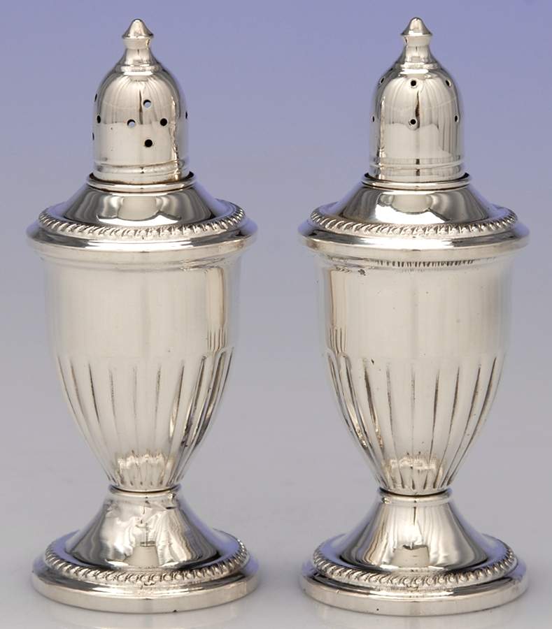 Sterling Hollowware Salt and Pepper Set by Unknown Manufacturer-1