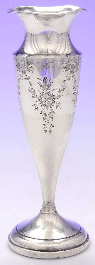 Sterling Hollowware 10" Vase by Unknown Manufacturer-1