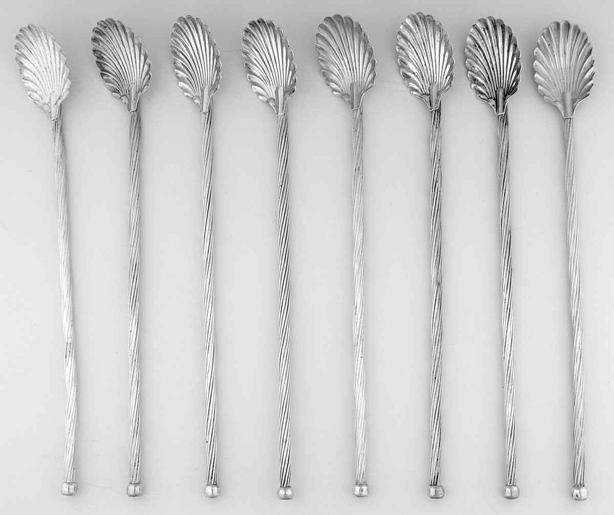 Sterling Hollowware Tea Sipper - Set of 8 by Unknown Manufacturer-1