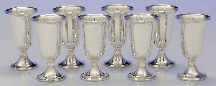 Sterling Hollowware Cordial Cup - Set of 8 by Unknown Manufacturer-1