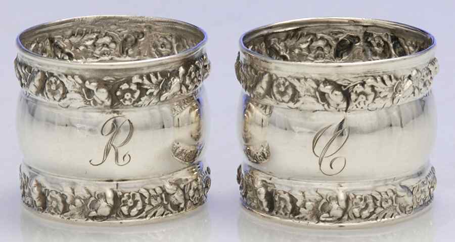 Sterling Hollowware Napkin Ring - Set of 2 by Unknown Manufacturer-1