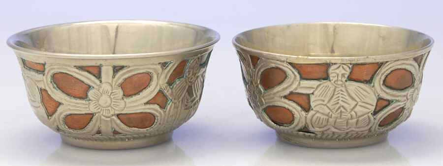 Sterling Hollowware Pair of Round All Purpose Dishes by Unknown Manufacturer-1