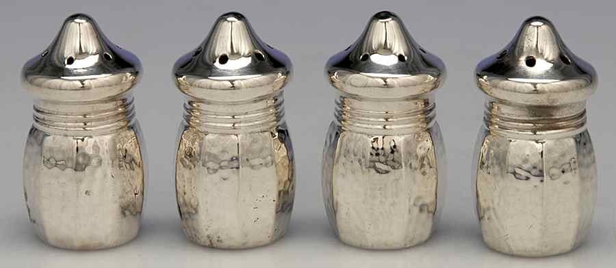 Sterling Hollowware 2 Sets Individual Salt & Pepper Set by Unknown Manufacturer-1