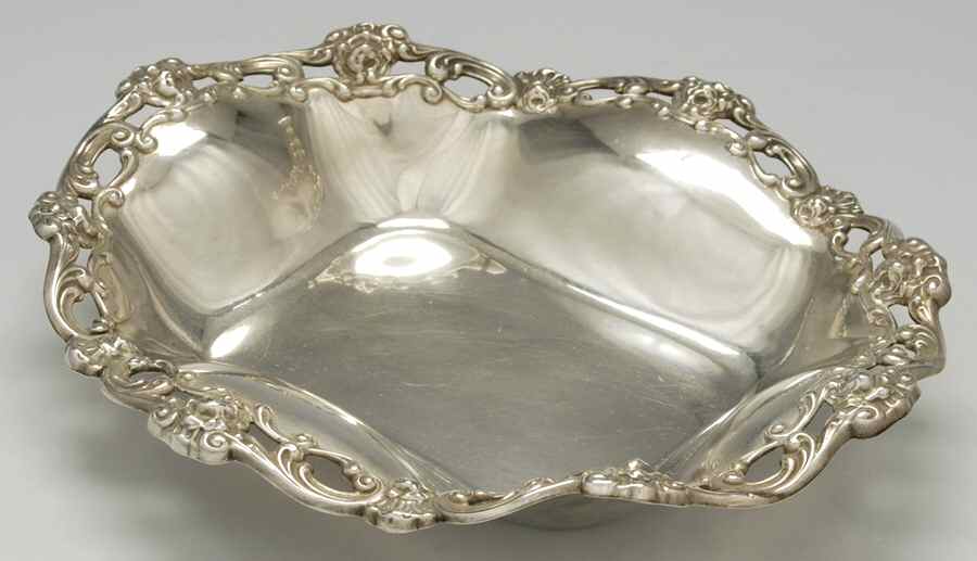 Sterling Hollowware Oval Sterling Centerpiece by Unknown Manufacturer-1