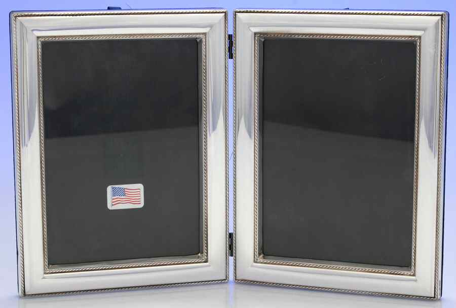 Sterling Hollowware Double Picture Frame Holds 5" X 7" by Unknown Manufacturer-1