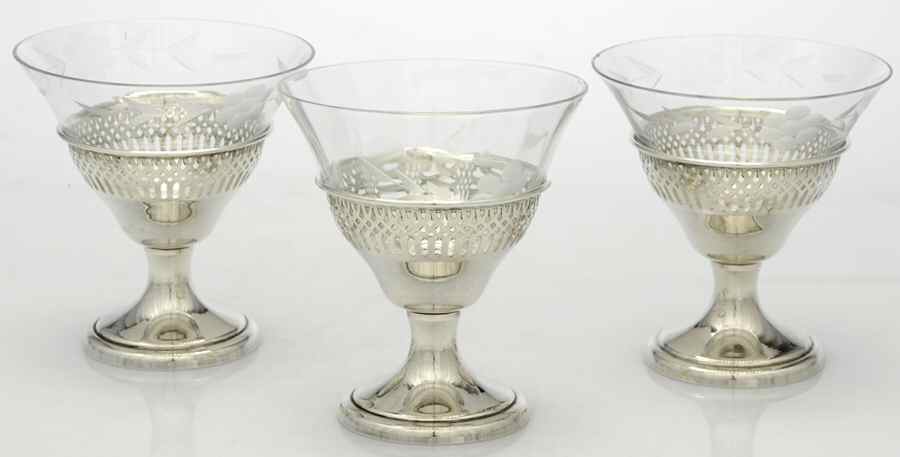 Sterling Hollowware Individual Oyster Cocktail Cup - Set of 3 by Unknown Manufacturer-1
