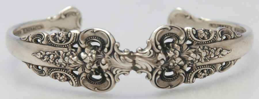 Sterling Hollowware Cuff Bracelet by Unknown Manufacturer-1