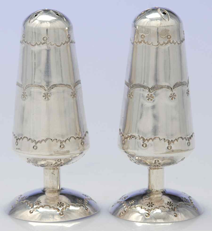 Sterling Hollowware Salt & Pepper Set by Unknown Manufacturer-1