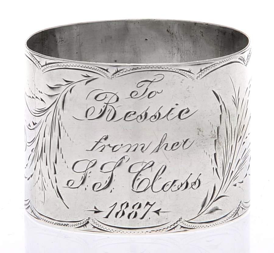 Sterling Hollowware Round Napkin Ring by Unknown Manufacturer-1