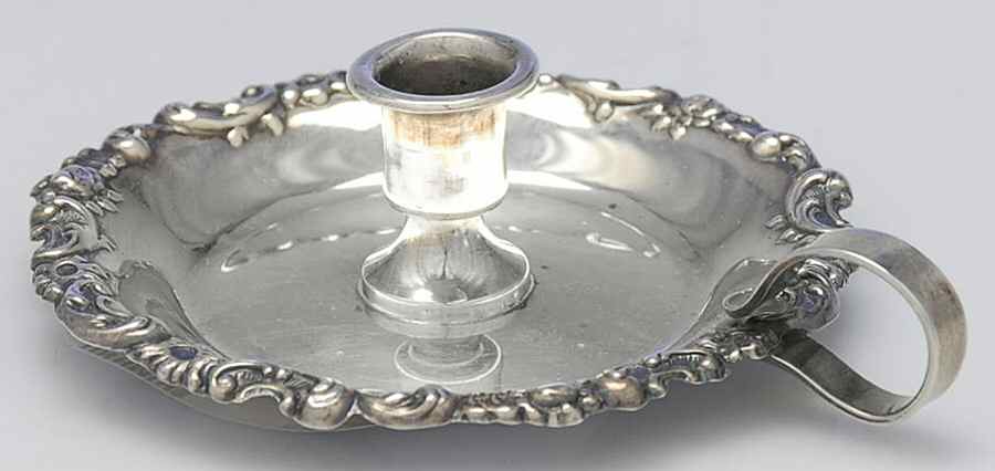 Sterling Hollowware Sterling Chamberstick by Unknown Manufacturer-1