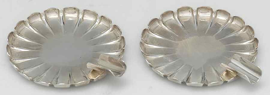 Sterling Hollowware Set of 2 2" Ashtray by Unknown Manufacturer-1