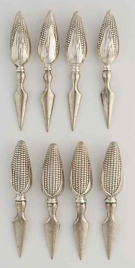 Sterling Hollowware Corn Spear (Set of 8) by Unknown Manufacturer-1